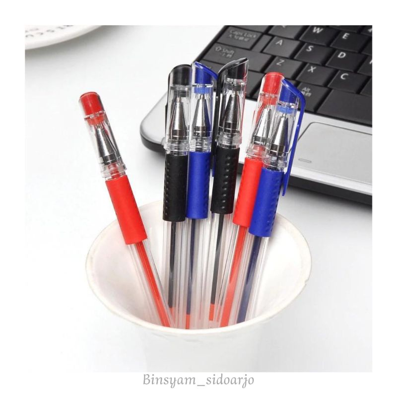 

⚛ ⚛ Pulpen Pena Gel 0.5 mm || Alat Tulis Sekolah dan Kantor // Pena Makna Kitab