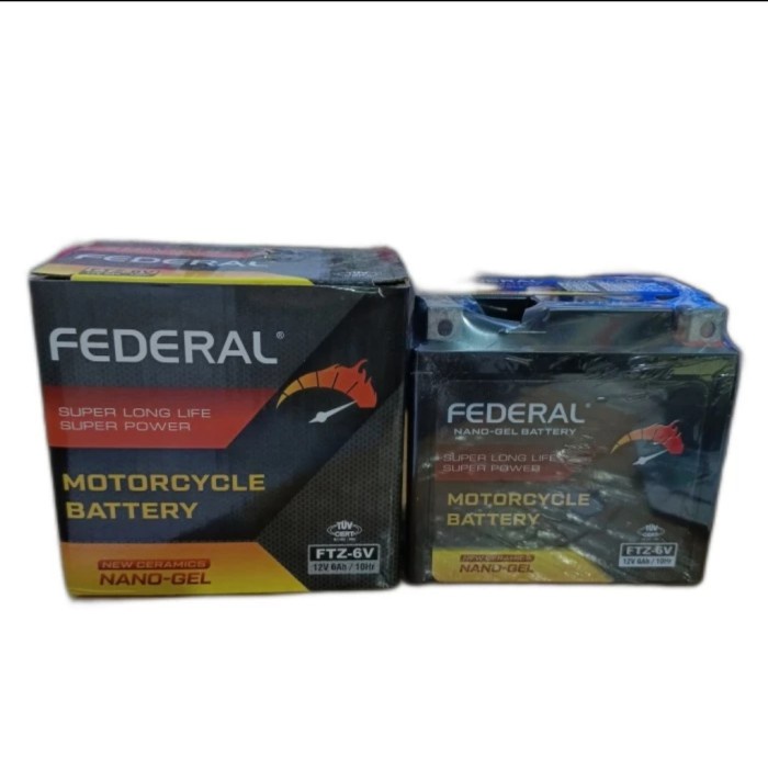 FEDERAL FTZ6S Aki Kering Motor N-Max 150/Satria FU/GSR150/GSR 150 R terbaik
