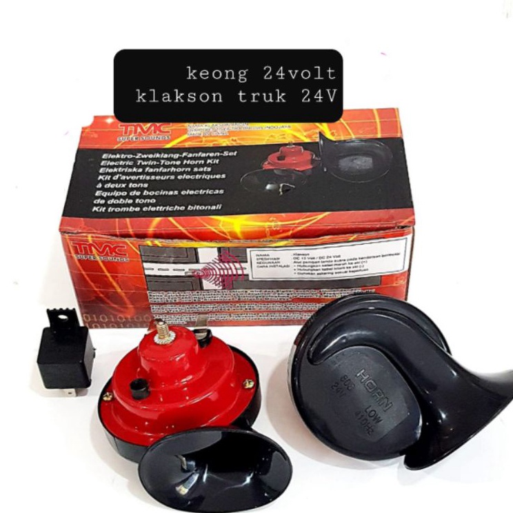 ★★★ HoS klakson 24V klakson keong 24volt klakson mobil truk 24Volt snail horn 24V ❊ ★★★★★