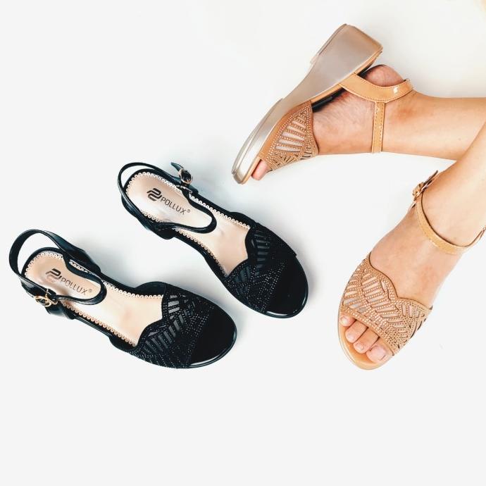 SEPATU SANDAL WANITA WEDGES - POLLUX WDQ 5581