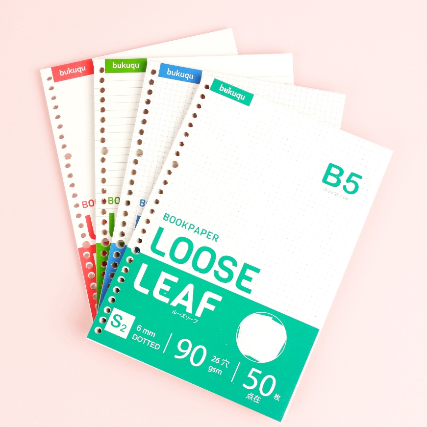 

[❤P-➲H7) Loose leaf B5 - Bookpaper 90 gsm - Kertas Binder laangsung.kirim.