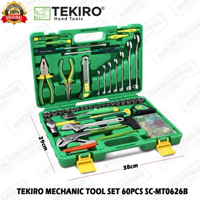 Tekiro 60 Pcs Tool Kit Kunci Set Mechanic Toolkit Alat Kunci Lengkap