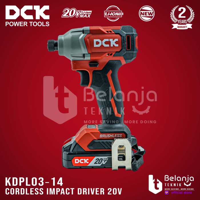 DCK Impact Driver Cordless KDPL0314 Mesin Bor Obeng Baterai 20V KDPL keren