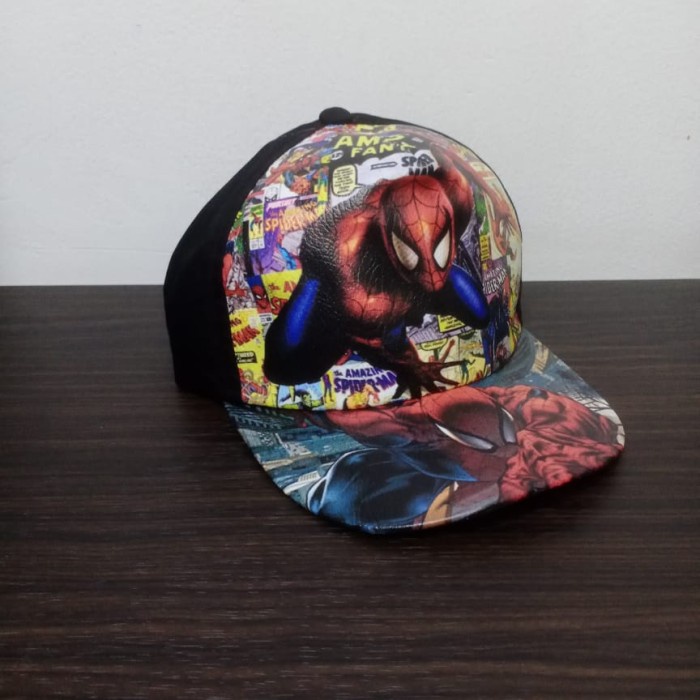 Topi Anak Laki Karakter Tayo Spiderman Thomas Cars Transformer Cowok