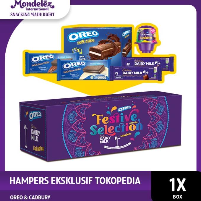 

Mondelez Hampers Snack Biskuit Coklat - Oreo Cadbury - Paket Hadiah