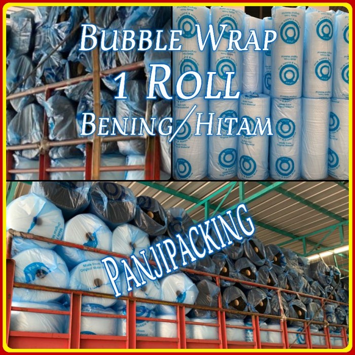 

Bestseller Bubble Wrap 1 Roll Bening / Hitam Buble Warp 50M X 1.25M Plastik Bable
