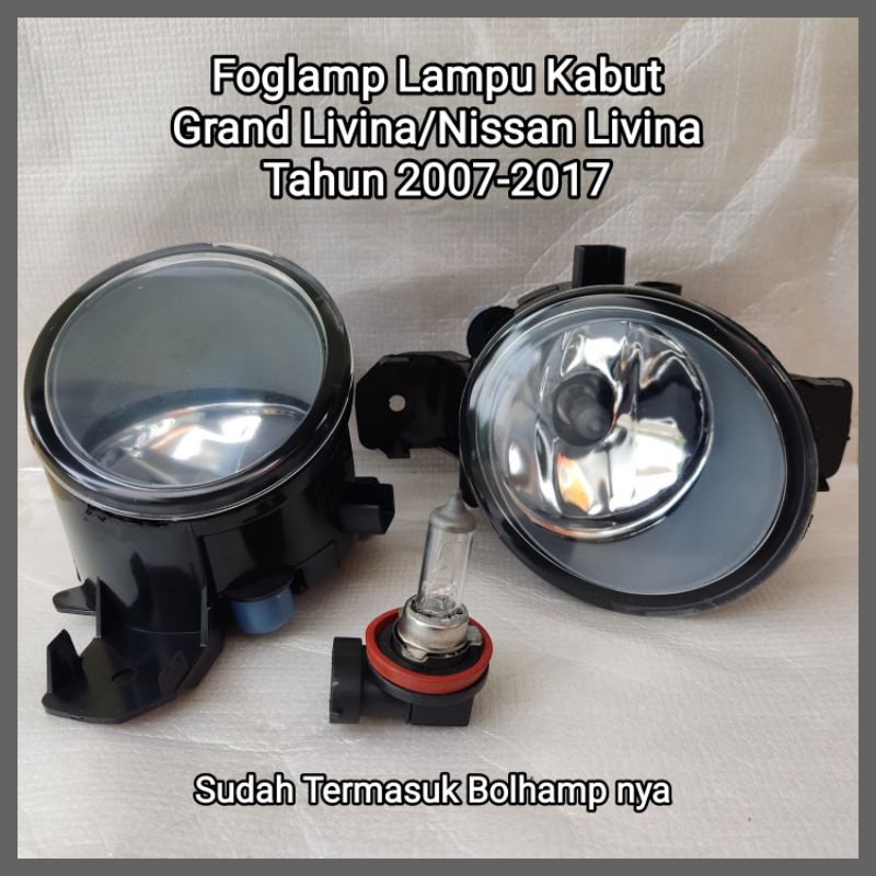 Foglamp Grand Livina Foglamp Nissan Livina Tahun 2007-2017 Foglamp Lampu Kabut Livina