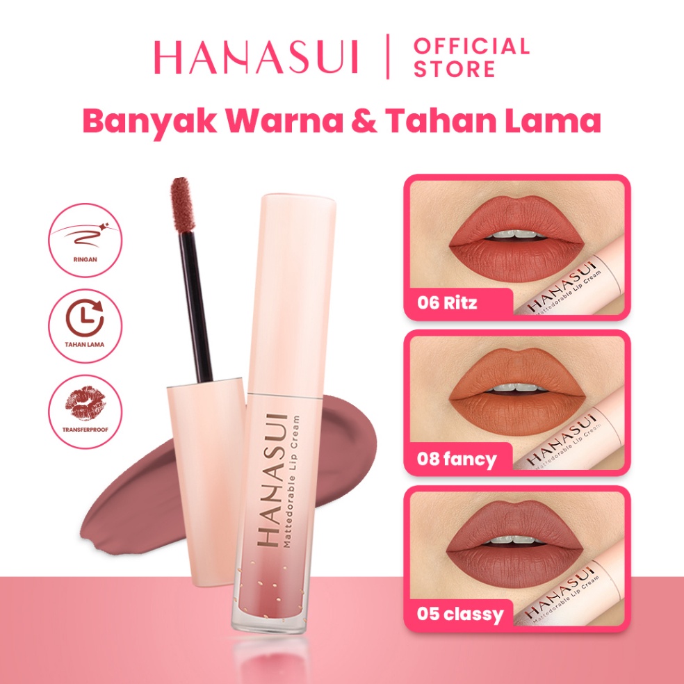 ㅲ Hanasui Mattedorable Lip Cream - 07 Spark NK321