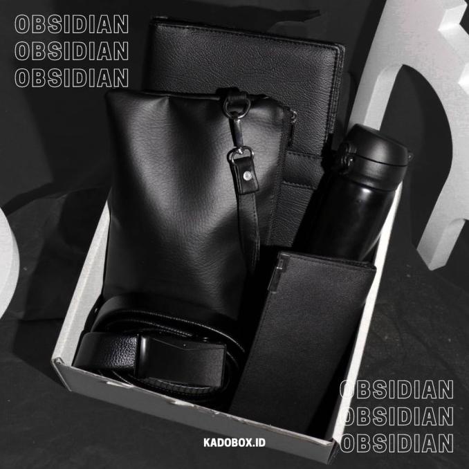 

Kadobox OBSIDIAN Full Jet Black - Kado Pria Bos Premium Mewah Hampers