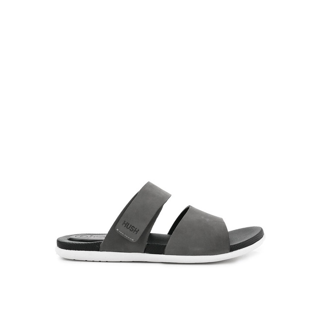Sandal Hush Puppies Original Pria Capit Warna abu Lamaran Branded Trendy Curros 5 - Slide Lelaki Lea