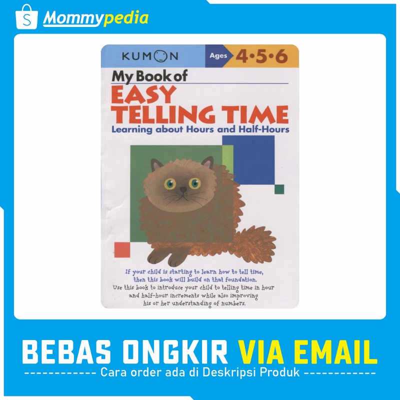 

KUMON Ages 4 5 6 / Umur 4 5 6 Tahun - My Book of Easy Telling Time