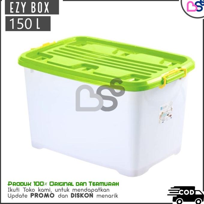 CONTAINER PLASTIK EZY UKURAN 150 LITER BOX CONTAINER