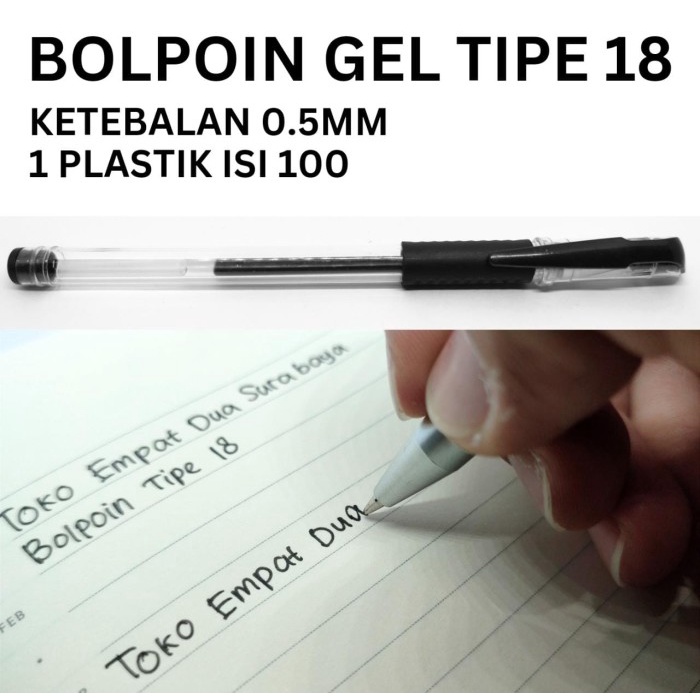

Terlaris Bolpoin Gel Bolpen Ballpoint Pulpen Alat Tulis Pen 0.55Mm Tinta Hitam _.