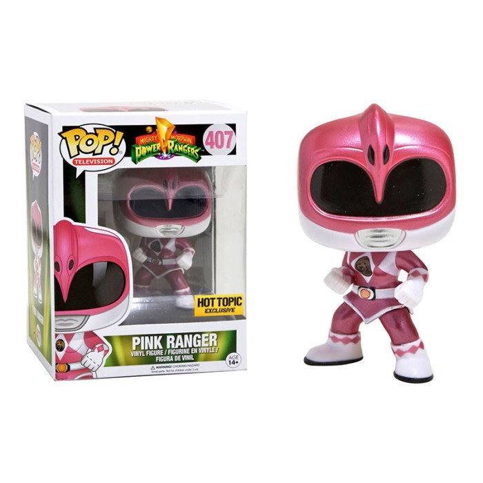 FLASH SALE FUNKO POWER RANGERS - PINK RANGER METALLIC - 12577 TERMURAH