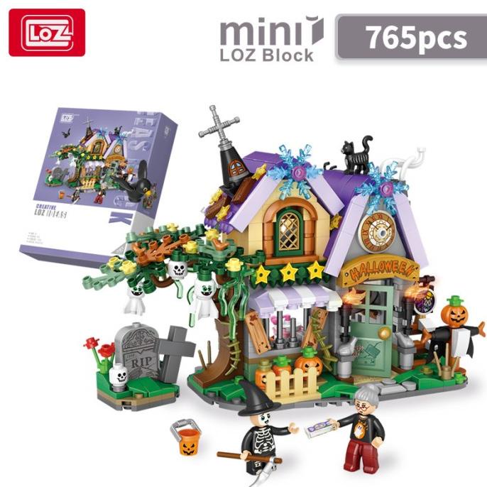 LOZ Lego (Halloween Series) Pumpkin Labu Rumah Hantu Kado Lucu Toy