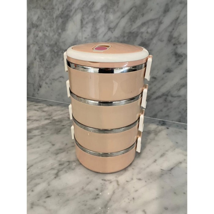 RANTANG SUSUN 4 AYAM JAGO STAINLESS STEEL TERBAIK