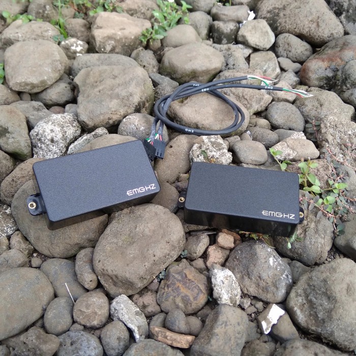 Pickup Gitar EMG USA EMG-HZ H4 H4A Passive Humbucker Set EMGHZ