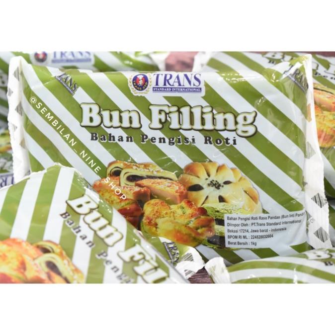 

TRANS PANDAN Bun FILLING 1 Kg Isian Roti Bakpao Pau Pastry Mochi Pia