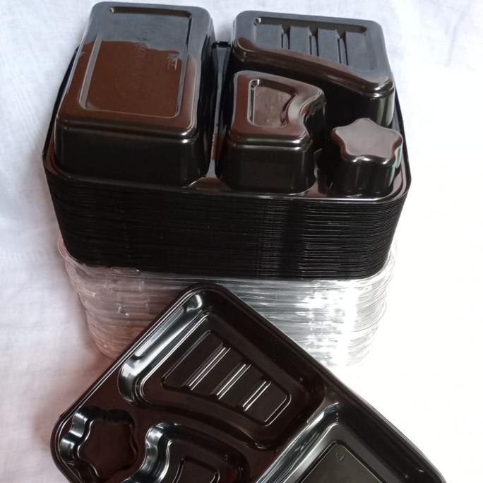 =====] bento box 4 sekat hitam