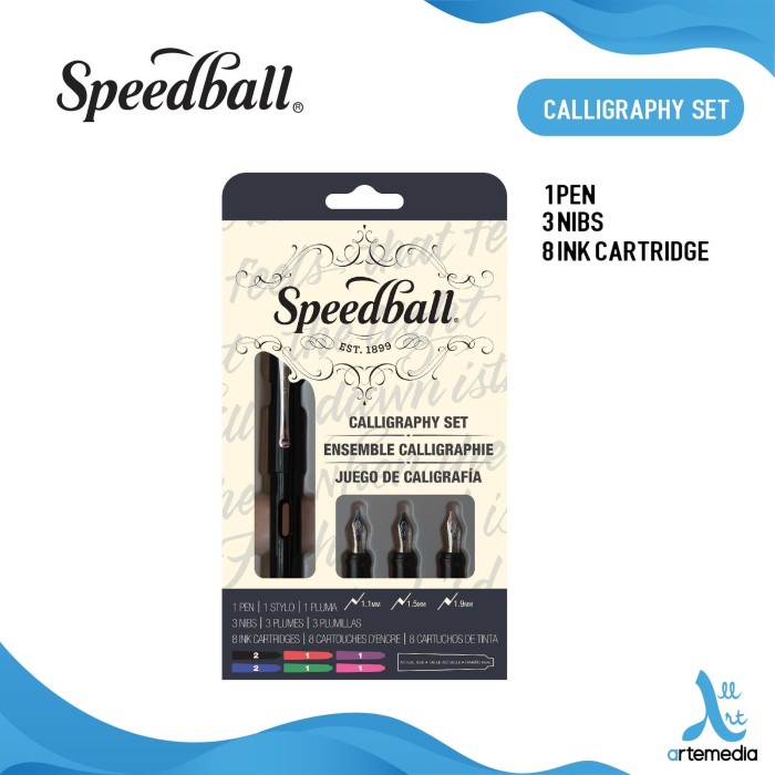 

Bestseller Pena Kaligrafi Speedball Basic Calligraphy Fountain Pen Set