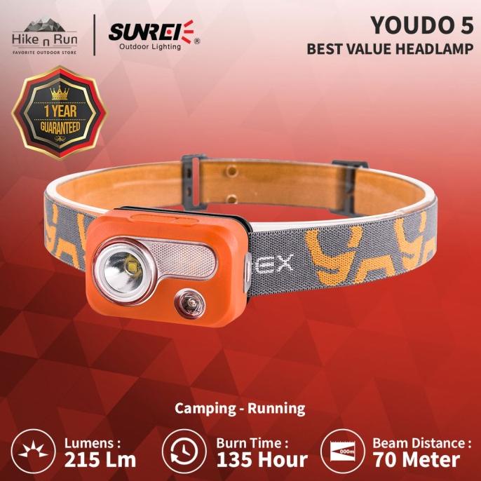 Sunrei Headlamp YOUDO 5 Orange
