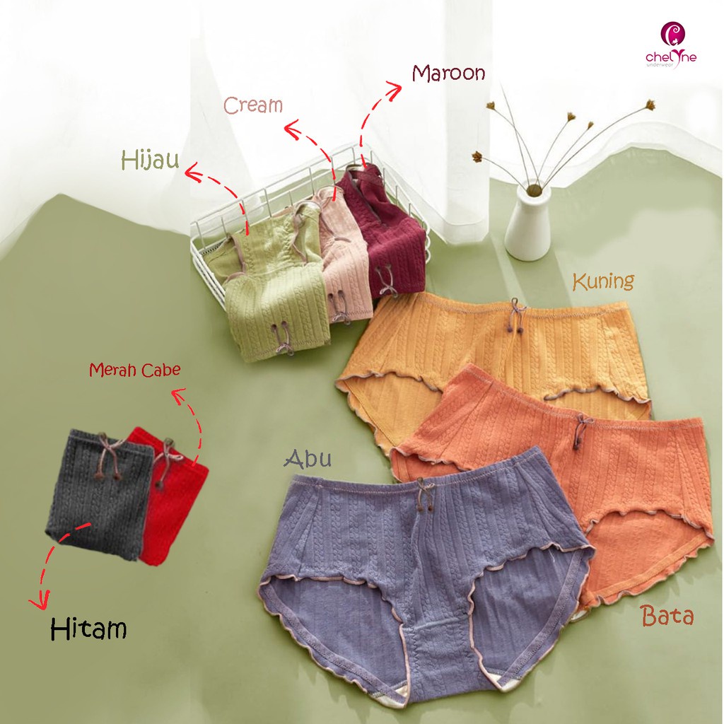 CD Chelyne Cd Wanita Q2004 Bahan Kaos Spandex - Paha Neci melar