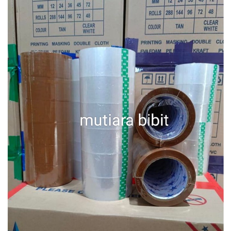 

1 Dos Lakban coklat bening 45mm 90yard
