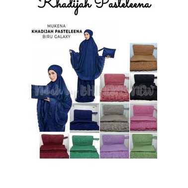 [ZD-☆Nご] mukena Dewasa Telekung khadijah Pouch Pasteleena/mukena bordir/mukena zumbo/siti khadijah m