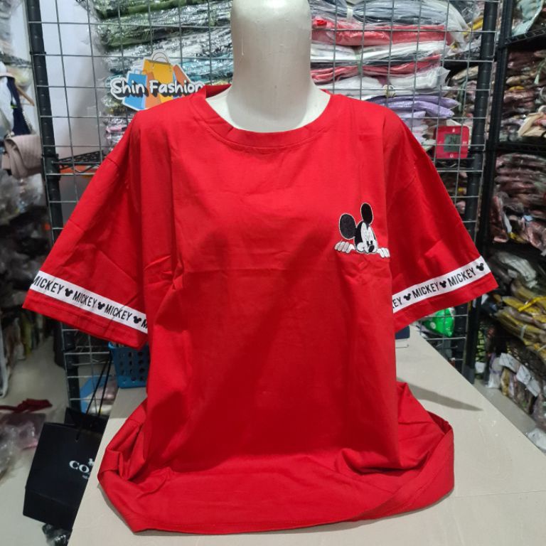 Harga Termurah.. Kaos Lengan Pendek Jumbo 601 4XL - 5xL Huss Oreenjy Bordir