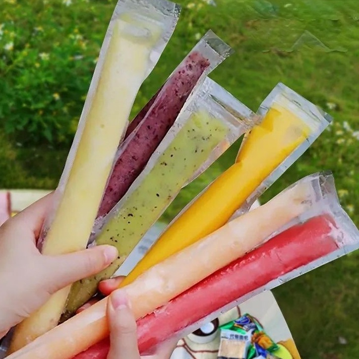 (W »O☆0] Plastik Es Lilin Klip Plastik Es Mambo Plastik Pouch panjang Plastik Klip Panjang -viral➸