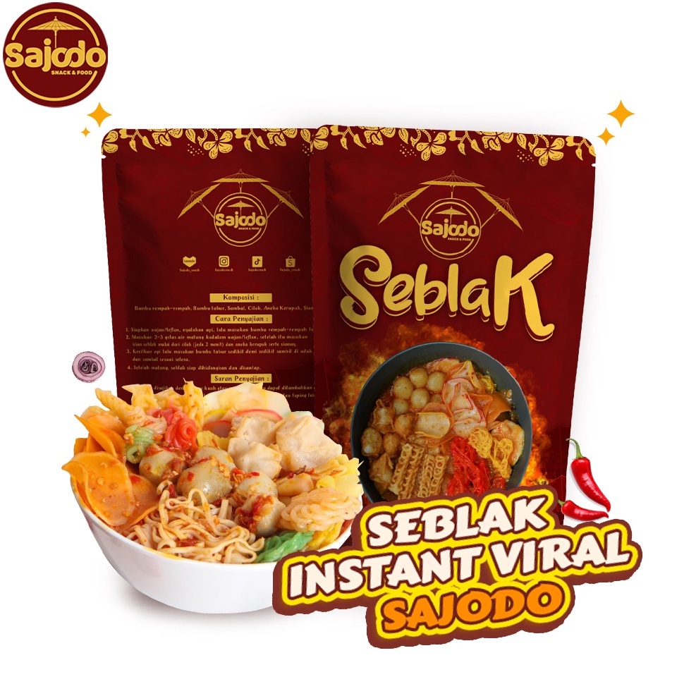 

CNMJ4219 SEBLAK INSTANT VIRAL KHAS SAJODO SNACK & FOOD