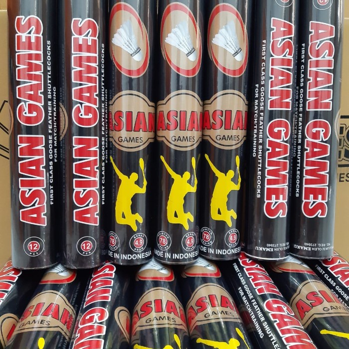 Shuttlecock Asian Games Hitam Original