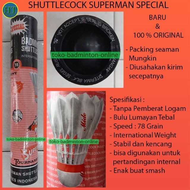 Shuttlecock Superman Special Pink Superman Spesial Kok Badminton