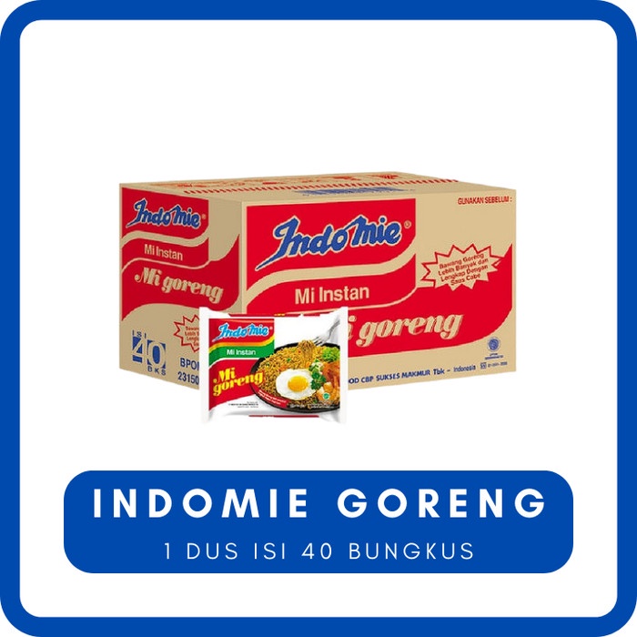 

Indomie Goreng 1 dus isi 40 Bungkus