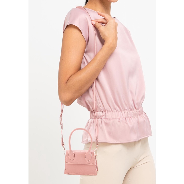 Tas Selempang Hush Puppies Original Wanita Slempang Mini sling bag desain iconic untuk parisian chic