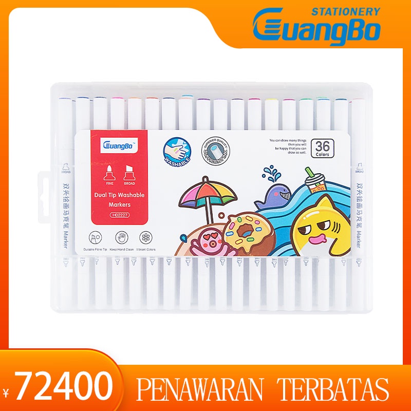 

Mark pen pena warna berbahan dasar minyak lukisan siswa mewarnai pena komik cepat kering