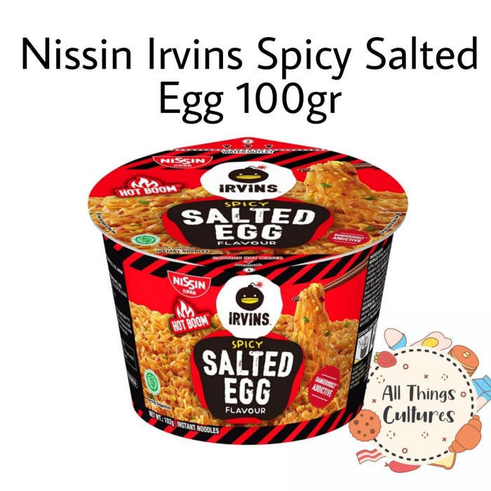 

Nissin Irvins Spicy Salted Egg Noodle 100Gr / Mie Impor / Nissin Mie Bestseller Mie Impor