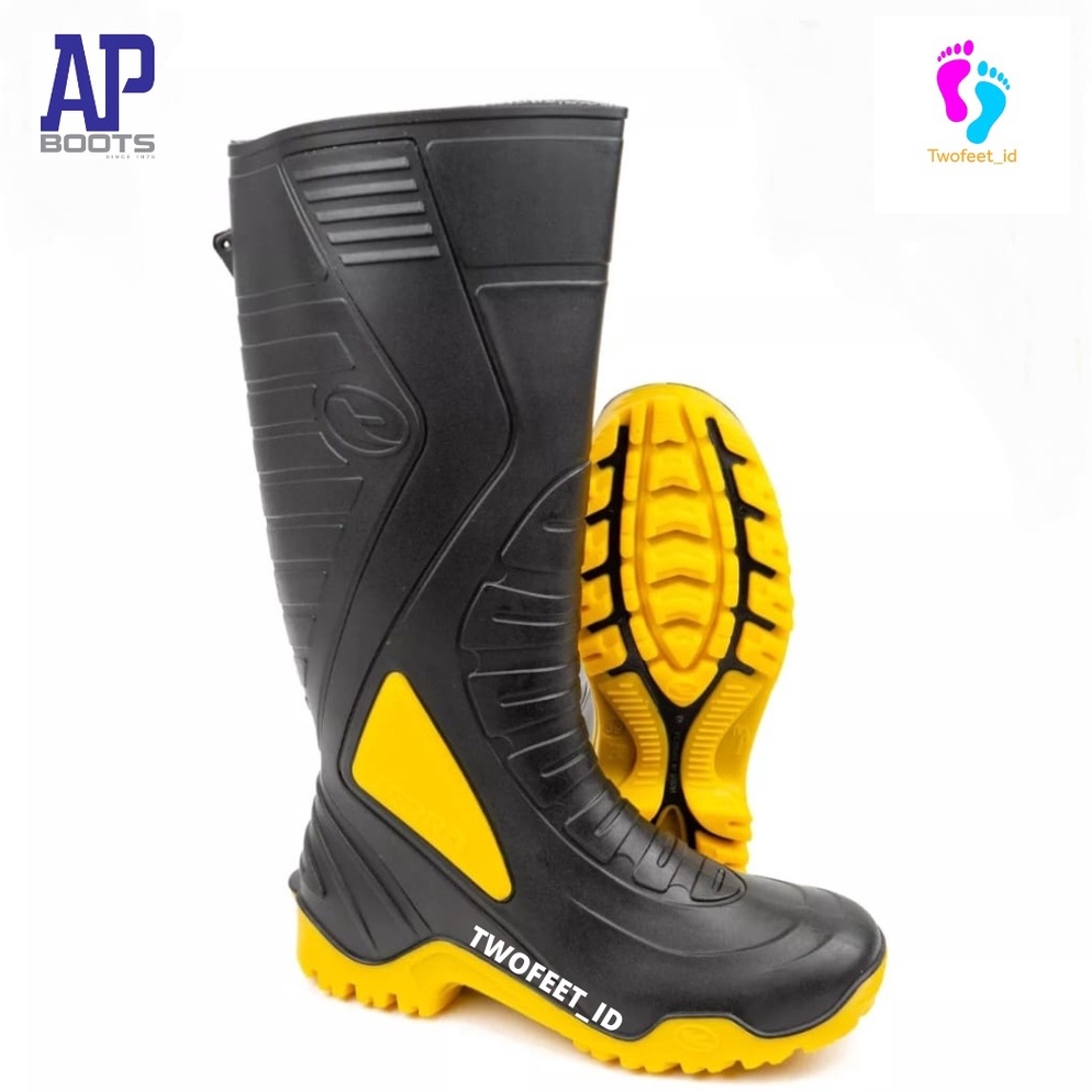 Barang Original SEPATU AP BOOTS TERRA 3 - AP BOOTS TERRA 3 WARNA HITAM KUNING - SEPATU BOOTS AIR TER