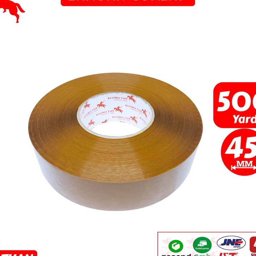 

(ご☎ JBL] Lakban OPP Tape / Lakban Coklat KSATRIA Tape 500 Yard -Pcs /top.produks.