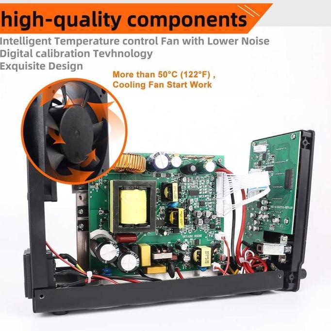 Langsung Proses Power Supply Adjustable Dc 30V 10A Layar Digital Dengan Volt & Ampere