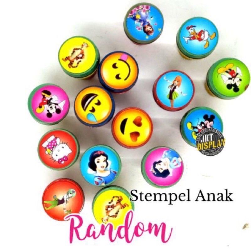 

stempel anak untuk mainan reward dan souvernir sni