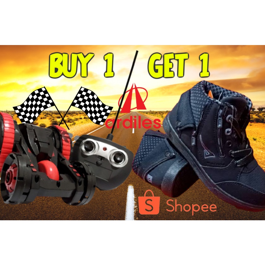 (Q♪ P✉T> Ardiles Sepatu Sekolah Anak Size31-42 GRATIS MOBIL RC FLIP STUNT CAR MOBIL MAINAN SepatuSek