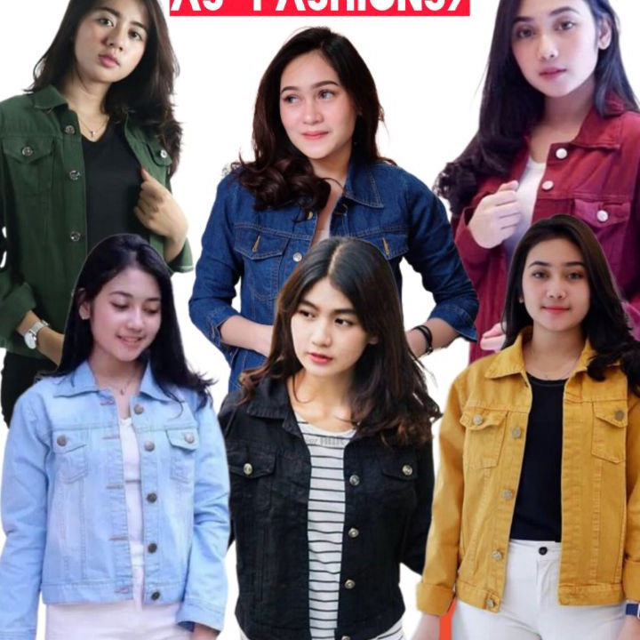 Best Seller Jaket Wanita Jeans Biondy kekinian Jaket Biondy Wanita