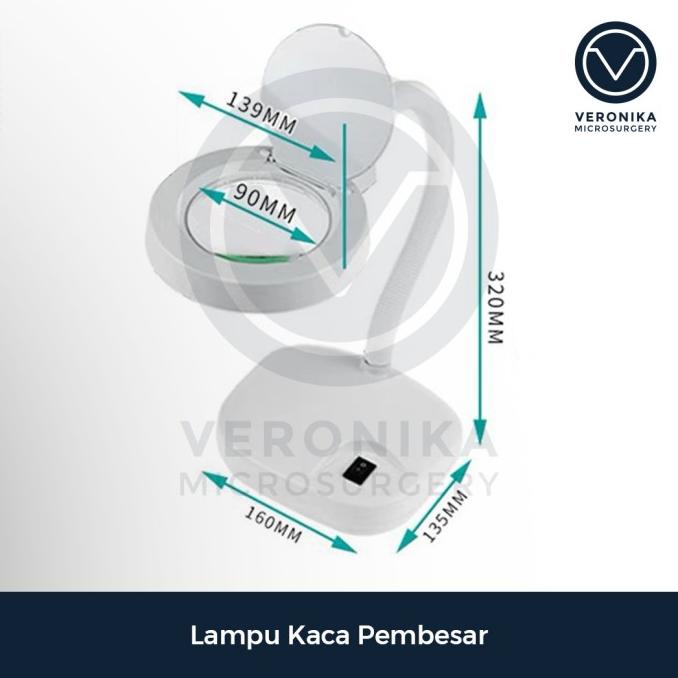 

Terlaris Lampu Kaca Pembesar Magnifier With Led Lamp For Microsurgery Training Stok Terbatas