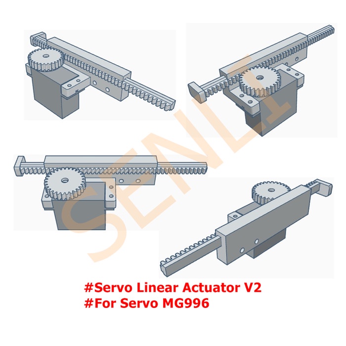 MUST HAVE SERVO MG996 SERVO LINEAR ACTUATOR V2 TERLARIS