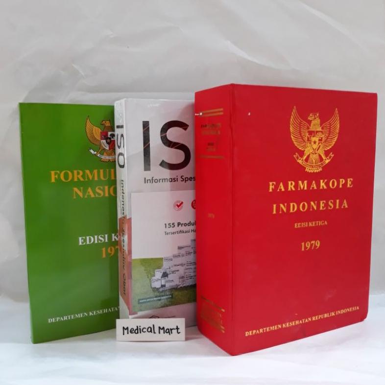 PROMO PAKET 3 BUKU : FORMULARIUM NASIONAL (FORNAS), ISO, DAN FI 3 (FARMAKOPE INDONESIA EDISI 3) LPS9