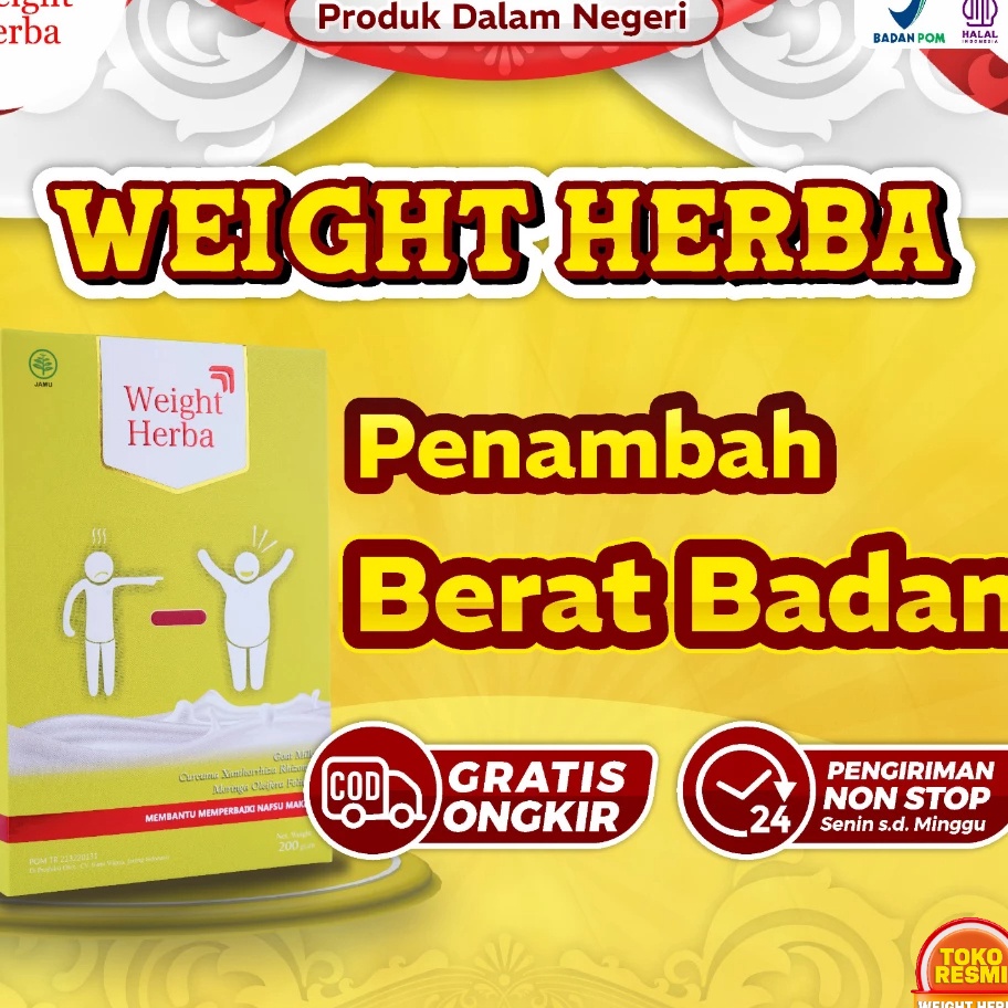 

(☼/✓SHU> Weight Herba - Susu Penggemuk Penambah Berat Badan Herbal Alami Halal Bpom Cod Toko Resmi Weight Herbamuraah➛!