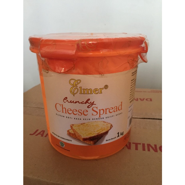 

Elmer Crunchy Cheese Spread 1 kg Olesan Roti Rasa Keju Krispi Beras