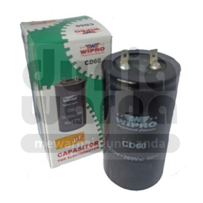 """] WIPRO Kapasitor Bulat Dinamo Starting 45/75/100/150/200/250/300/400 uF