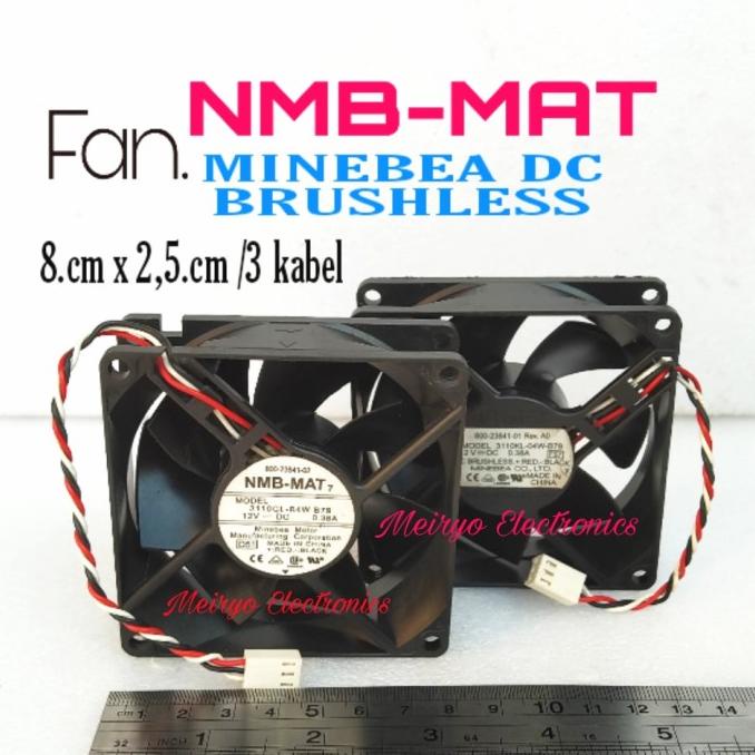 ^^^^^] Fan.8.Cm/12.Vdc( NMB-MAT DC BRUSHLESS Fan Motor.NMB MINEBEA ) 3 Kabel